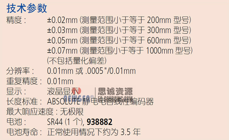 電子數(shù)顯卡尺帶SPC輸出(硬質合金內、外徑測量爪)500-175-20