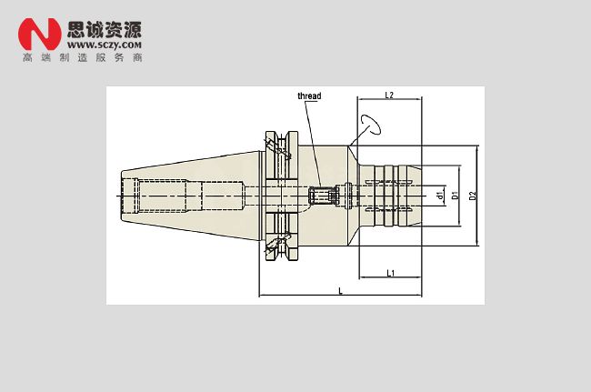 液壓刀柄內(nèi)部結(jié)構(gòu)